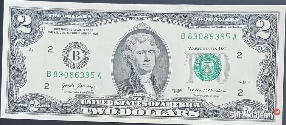 2 USA T Jefferson 2017 r men B Yorkseria A Numizmatyka wielkopolskie