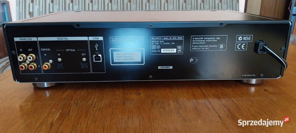 Srebrny czarny Minidisc SONY MDS JB 980 QS mini Mikstat