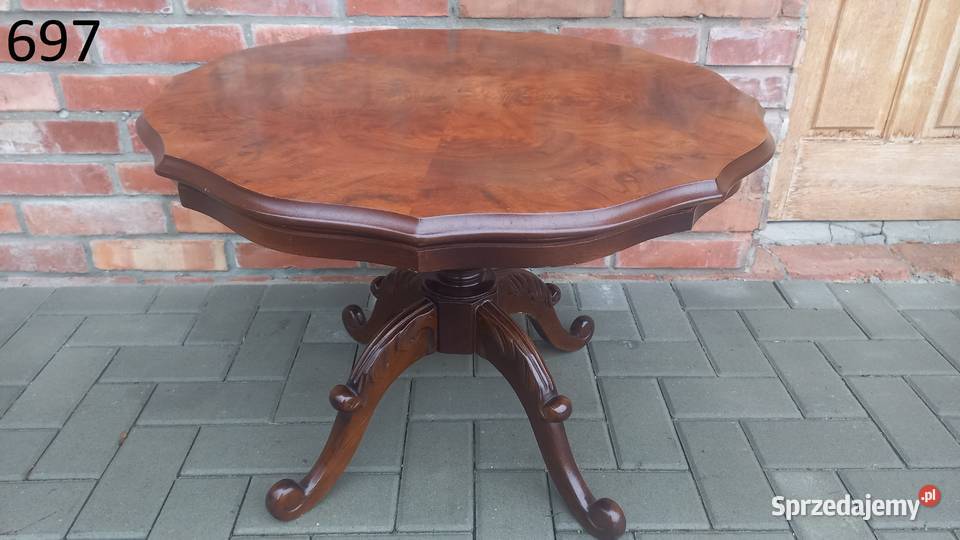 Stolik kawowy okrągły stylowy 697 Gawroniec