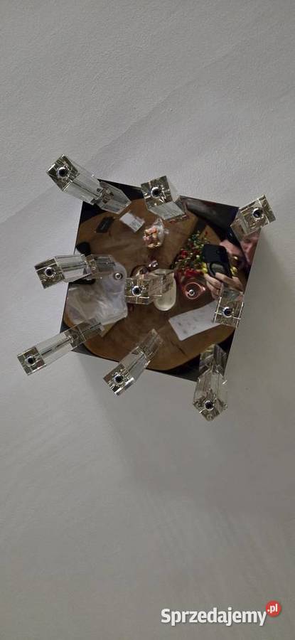 Lampa plafon kryształy