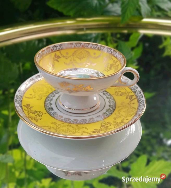 Erdmann Schlegelmilch SuhlThringen filiżanka ze Porcelana i szkło łódzkie Pabianice