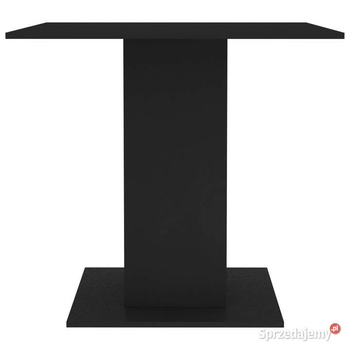Stół jadalniany czarny 80x80x75 materiał Warszawa