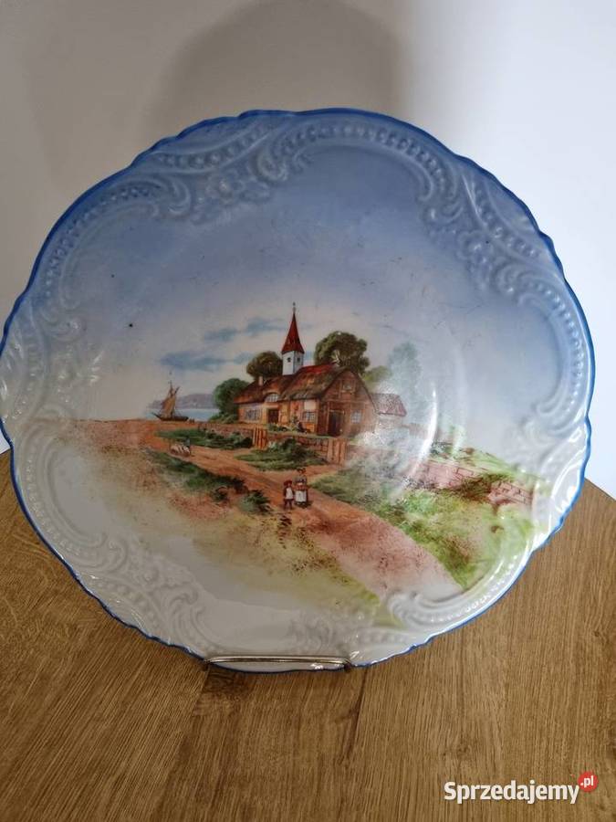 Stary Talerz Dekoracyjny wielkopolskie Wola Podłężna