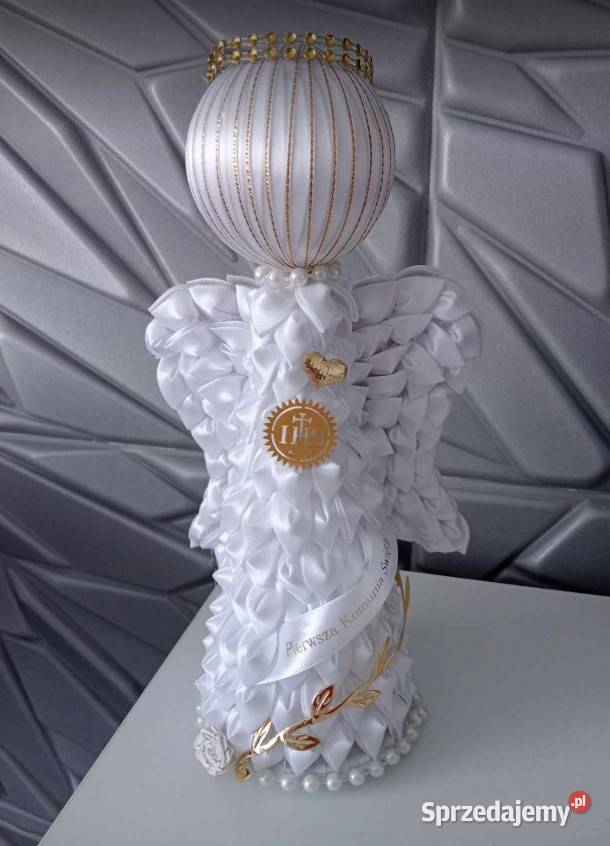 Aniołki i bukieciki z wstązki na różne okazje Śmigno