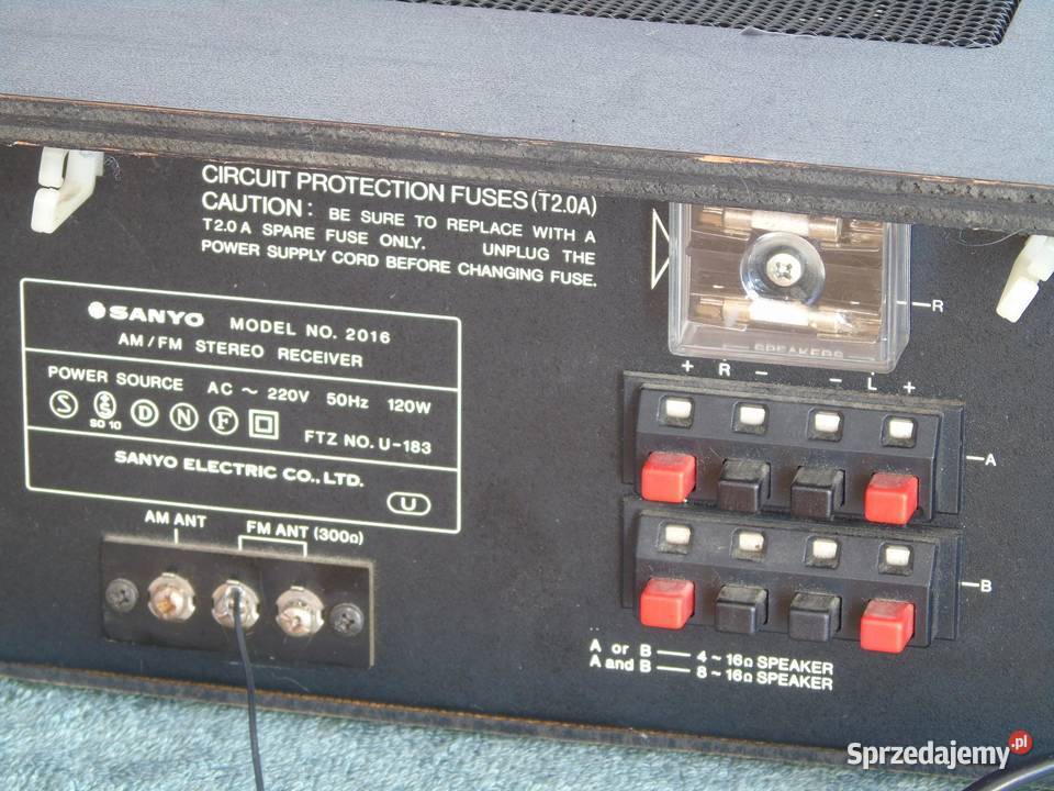 Amplituner Sanyo No 2016 sprawny Vintage WYSYŁKA podkarpackie Jasło
