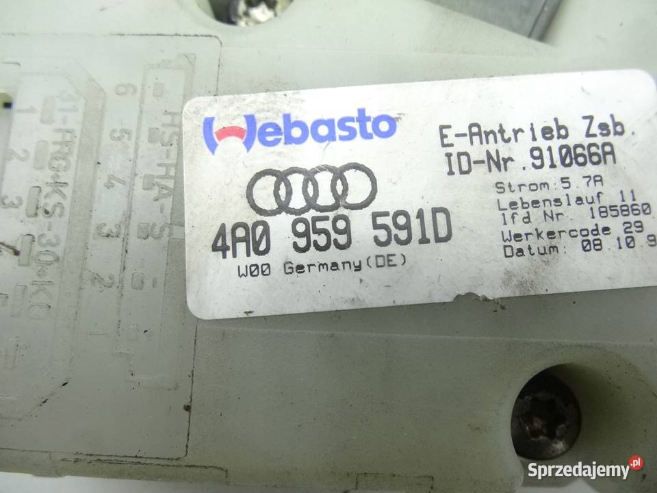 AUDI A8 D2 SILNIK SILNICZEK SZYBERDACHU Przemęt