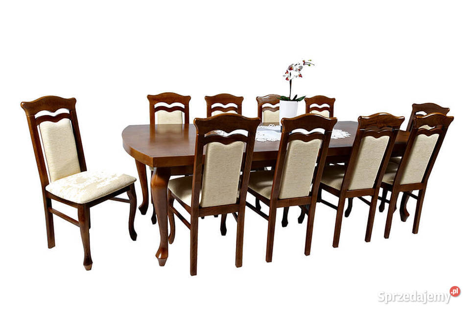 Stół LUDWIK Glamour 6 krzeseł TADEUSZ Zielona Góra