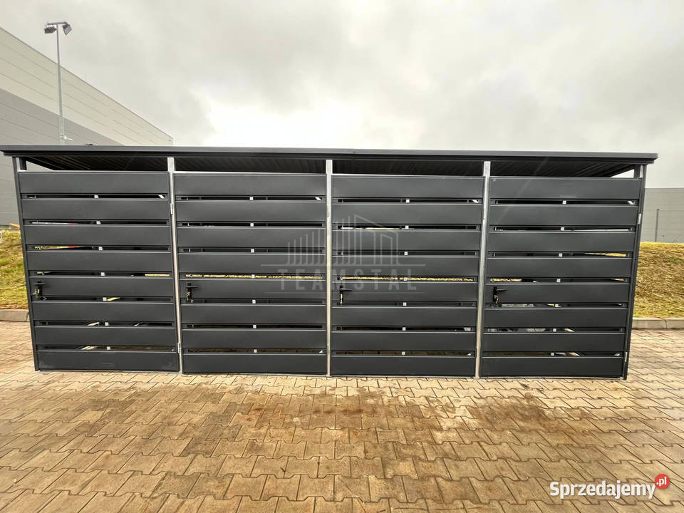 Wiata śmietnikowa 6x15m Antracyt 4X Box TS842 Zamość