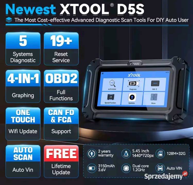 Xtoll D5S 19 funkcji specjalnych serwisowych Siemianowice Śląskie