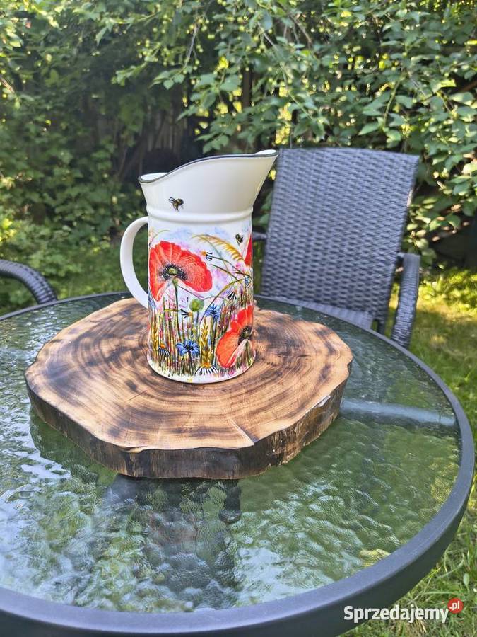 Dzbanek porcelanowy ręcznie malowany warmińsko-mazurskie Mrągowo
