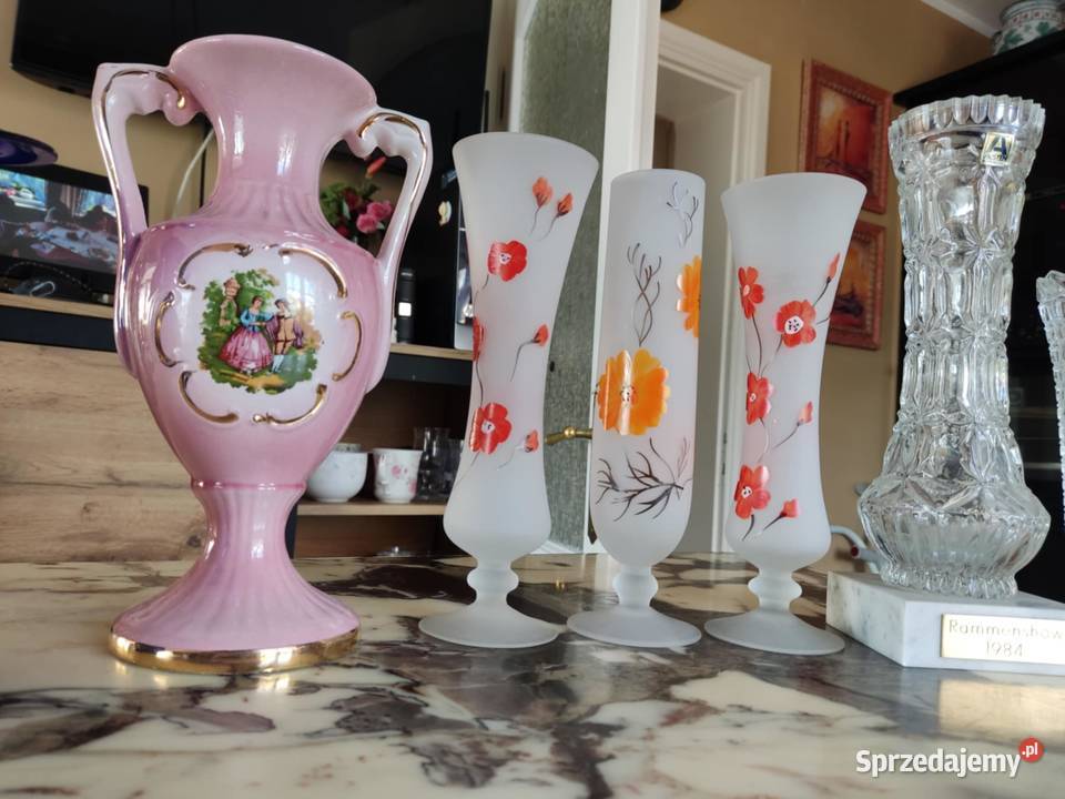 wazony wazoniki szkło porcelana wyprzedaż lubuskie Gorzów Wielkopolski sprzedam