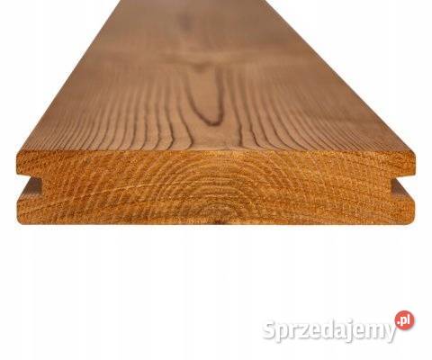 Deska tarasowa sosna termo gładka WPUSTY BOCZNE Żary