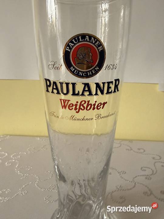 Szklanka Kufel Paulaner Weibier 05l Duża przezroczysty Czerwionka-Leszczyny