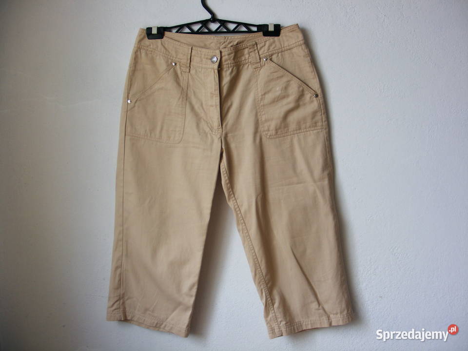 Spodnie beżowe rybaczki R 40 Oborniki Śląskie