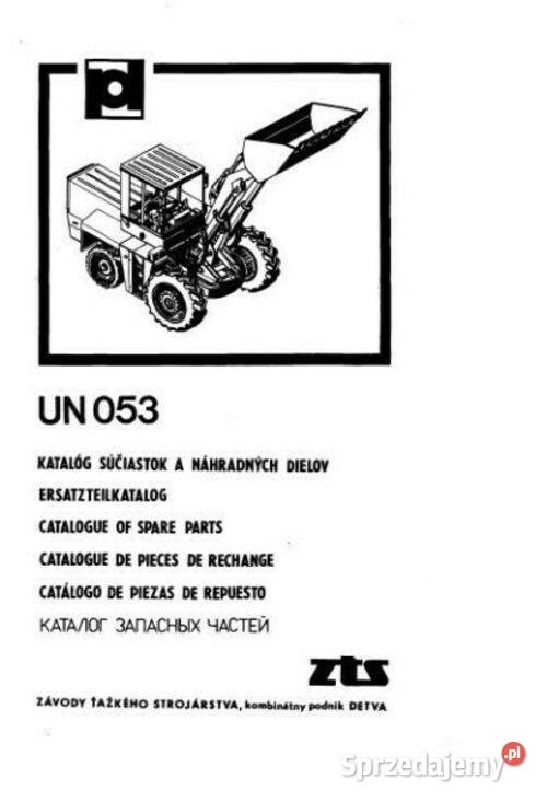 UN-053 katalog części ładowarka