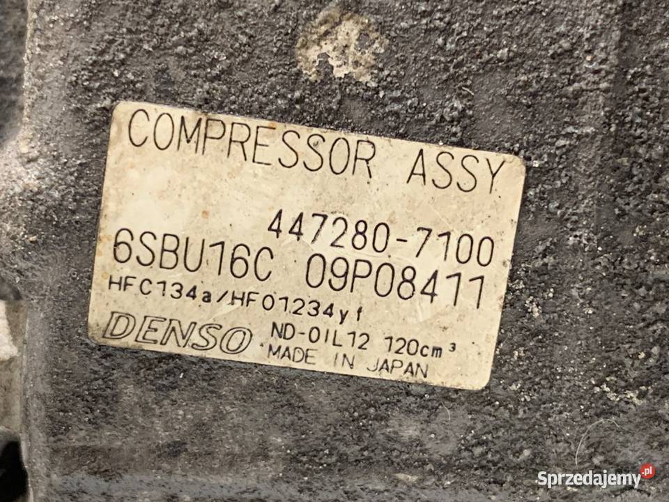 SPRĘŻARKA KLIMATYZACJI MERCEDES W176 4472807100 osobowe