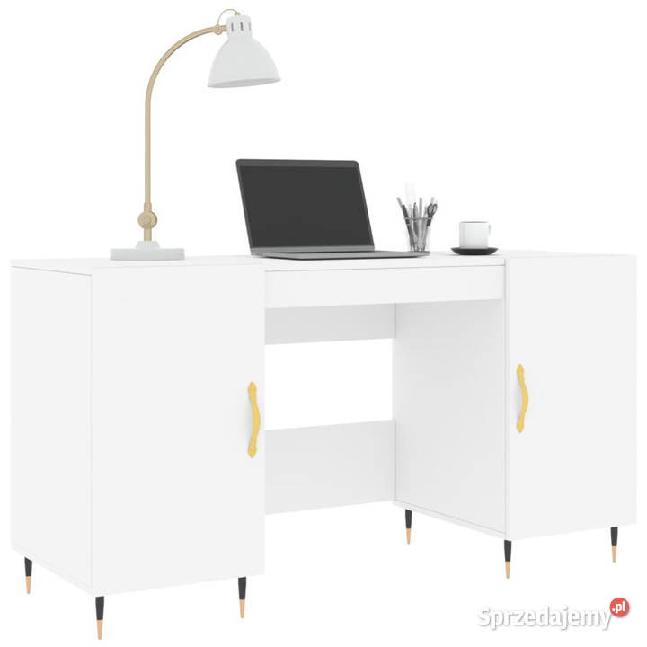Biurko białe 140x50x75 materiał drewnopochodny mazowieckie Warszawa