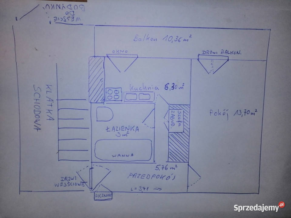 kawalerka GdyniaCentrum 1 piętro balkon pomorskie Gdynia
