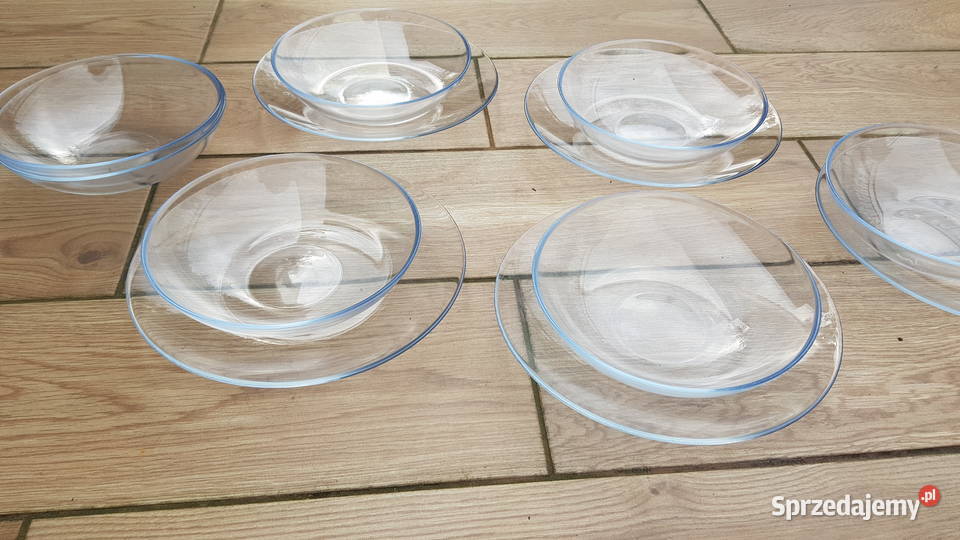Szklane talerze obiadowe Myszków