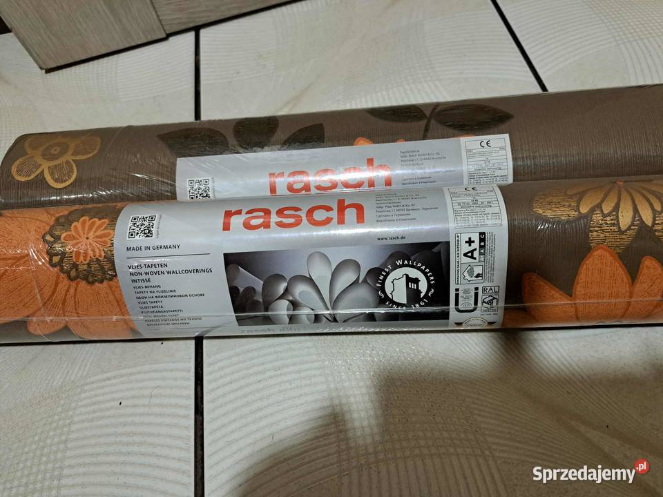 Tapeta 2 rolki na flizelinie Rasch kwiaty na Złotniki Kujawskie sprzedam