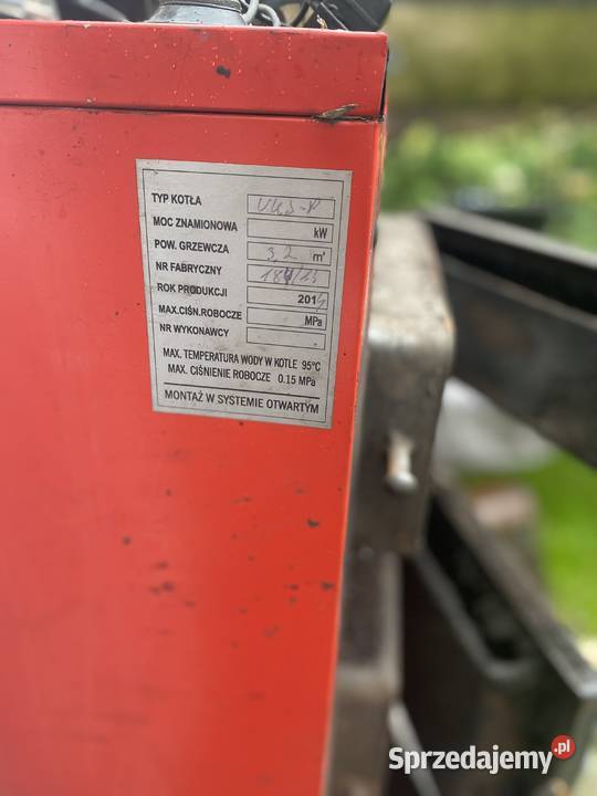 Duży piec CO na węgiel i drewno sprzedam