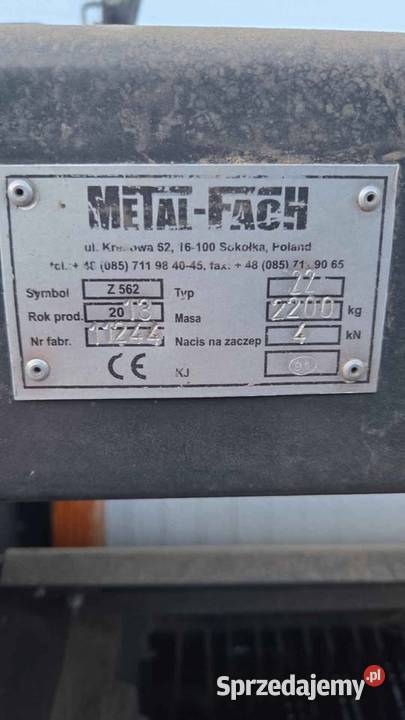 Prasa rolująca Metalfach Z 562 RN