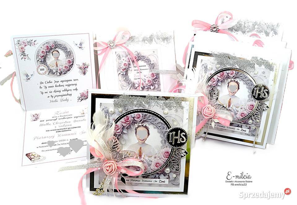 ZAPROSZENIA 3D delux SPERSONALIZOWANE I KOMUNIA lubuskie Zielona Góra