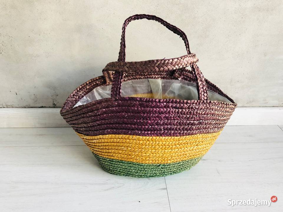 Koszyk torebka słomiana plecionka słomkowy Łódź