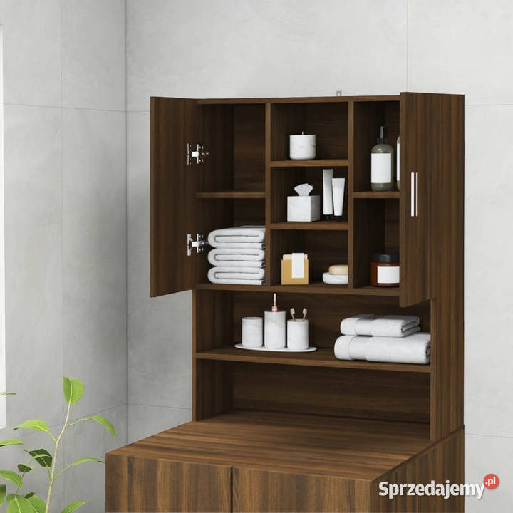 Szafka na pralkę brązowy dąb 705x255x90 WM815947 mazowieckie Warszawa