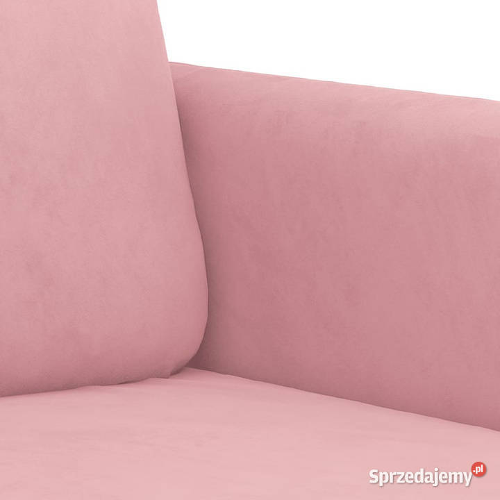 Sofa 3osobowa różowa 180 obita aksamitem Warszawa