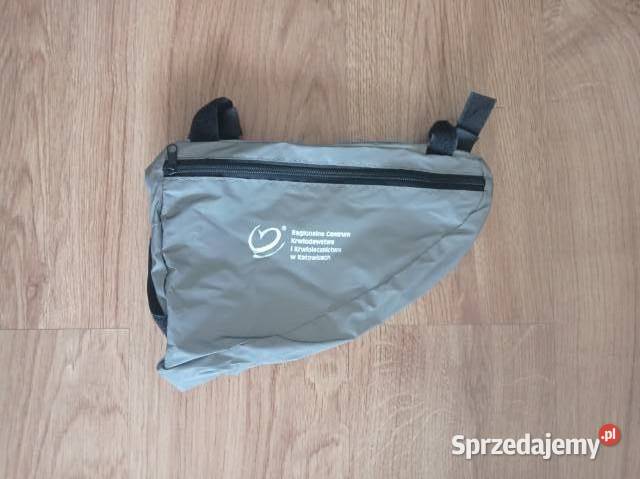 Torba rowerowa pod ramę ortalionowa odblaskowa