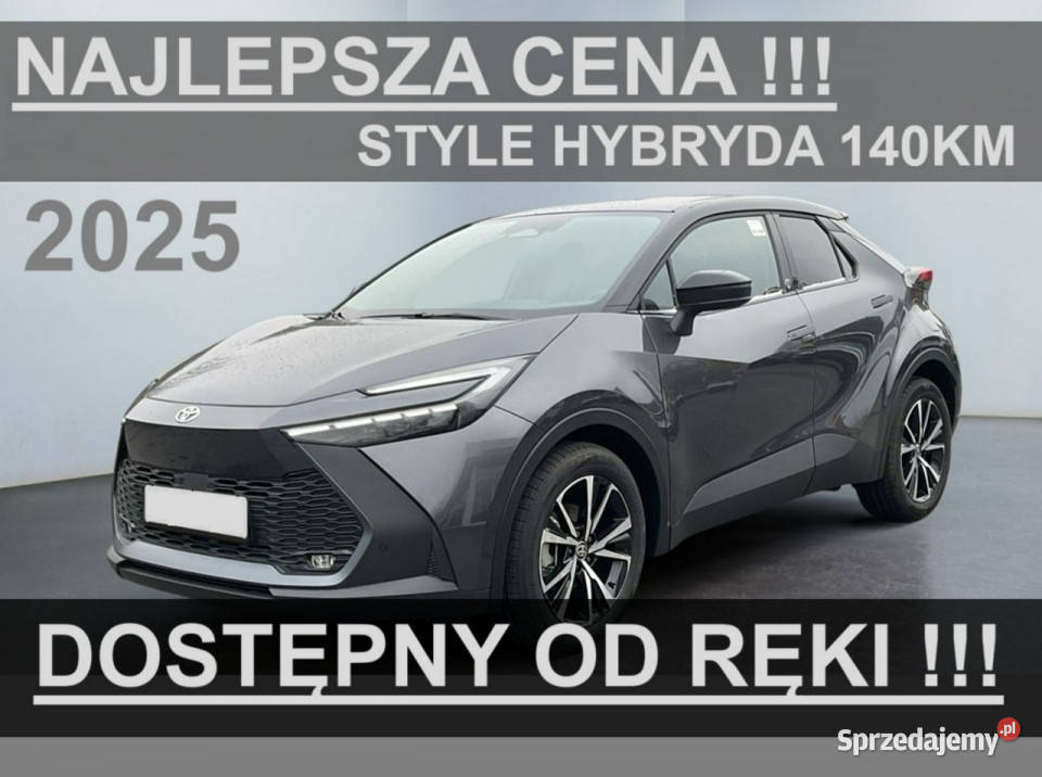 Toyota CHR Nowa 140 Hybryda Dostępna ręki Wersja czujnik deszczu Szczecinek