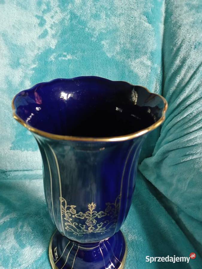 Wazon porcelana Chodzież kobalt Porcelana i szkło Łódź