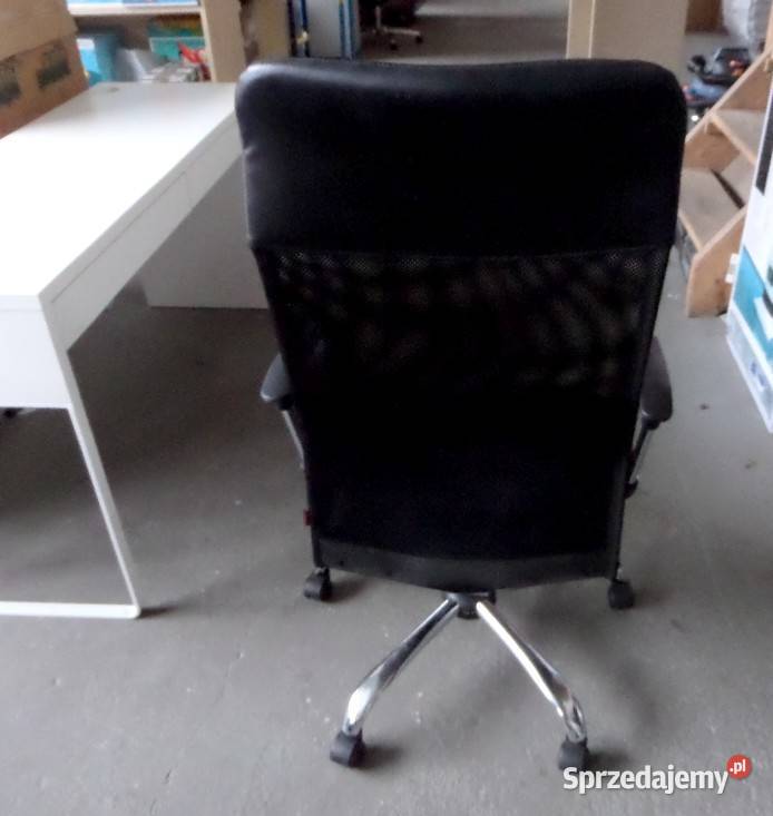 Fotel obrotowy na kółkach czarny Sigma Michałowice