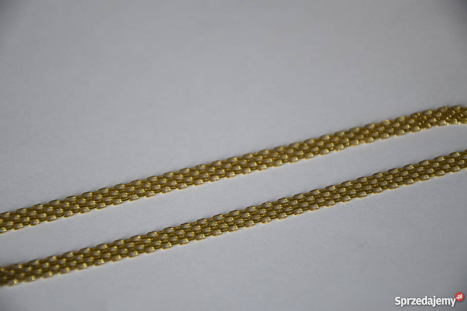 Szeroki złoty łańcuszek Poznań sprzedam