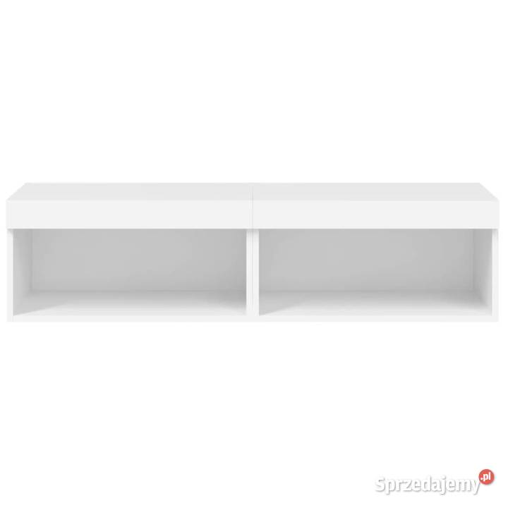 Szafki pod TV z oświetleniem LED 2 białe Warszawa sprzedam