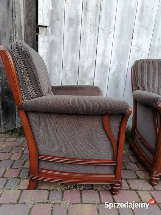 Fotele dębowe art deco vintage lubelskie sprzedam