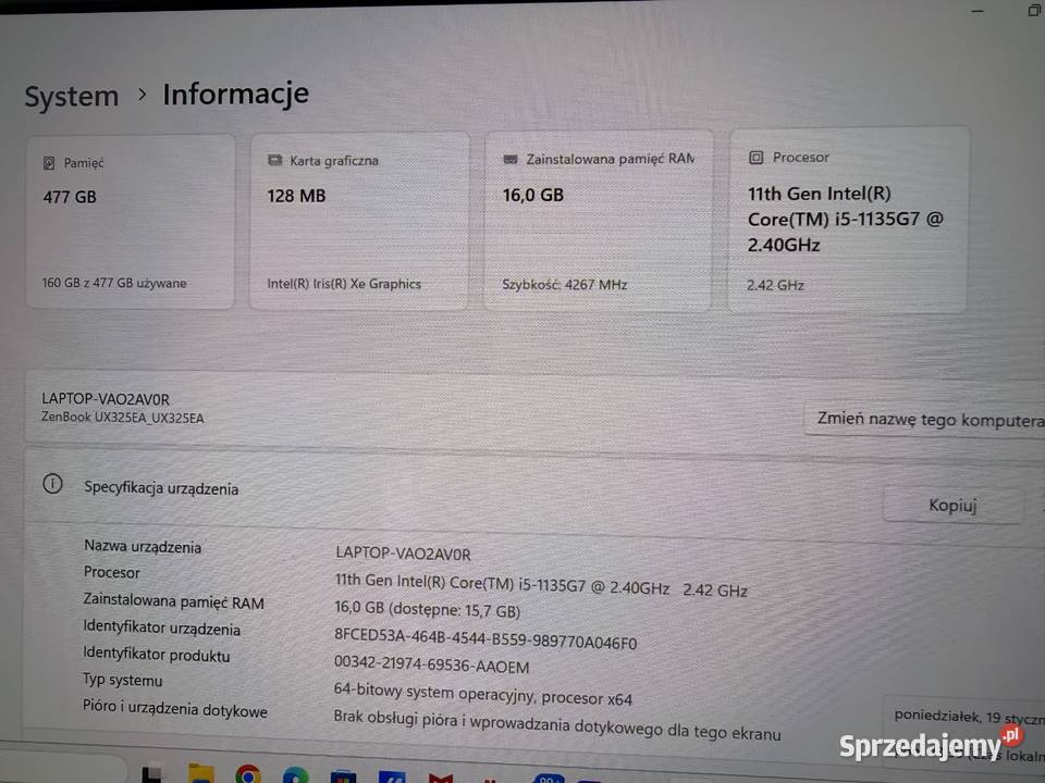 Laptop ASUS ZenBook 13 Asus Szczecin