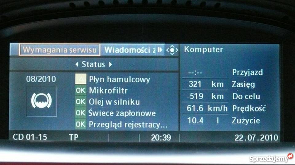 Nawigacja polskie menu lektor BMW 3D X6 X5 E60 Poddębice