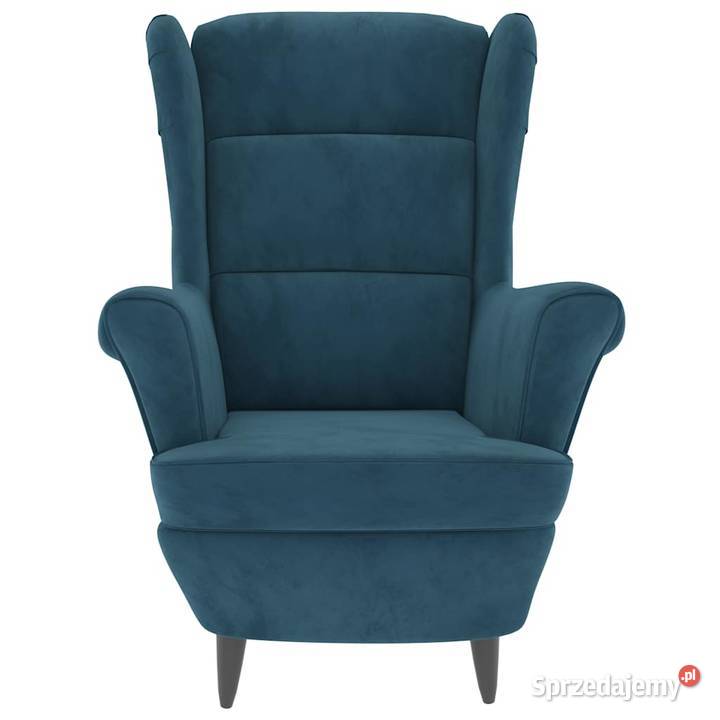 vidaXL Fotel niebieski aksamitnySKU324058 mazowieckie