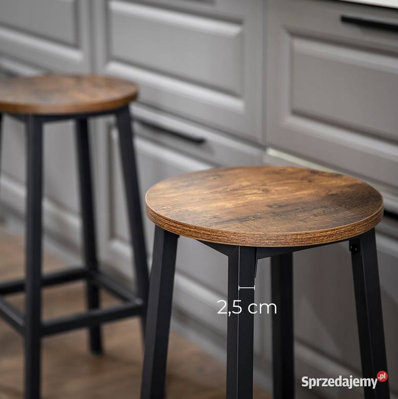 Taborety kuchenne wysoki hoker drewniany 2 Choroszcz