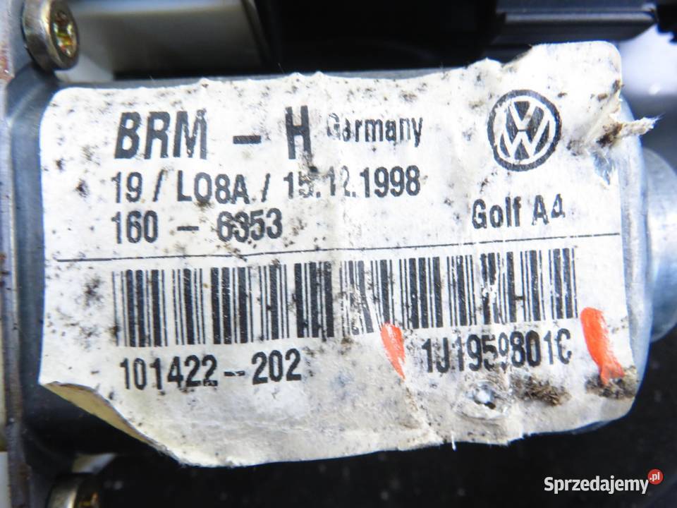 PODNOŚNIK SZYBY LEWY PRZEDNI VW GOLF IV