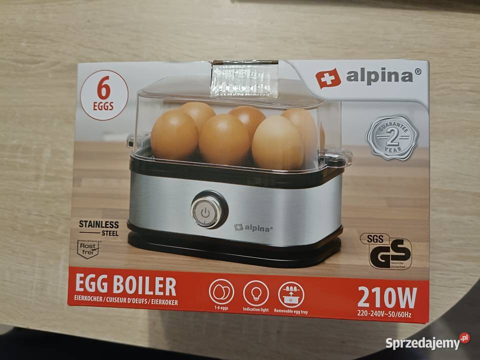 Jajowar Alpina na 6 jajek srebrny Kwidzyn sprzedam