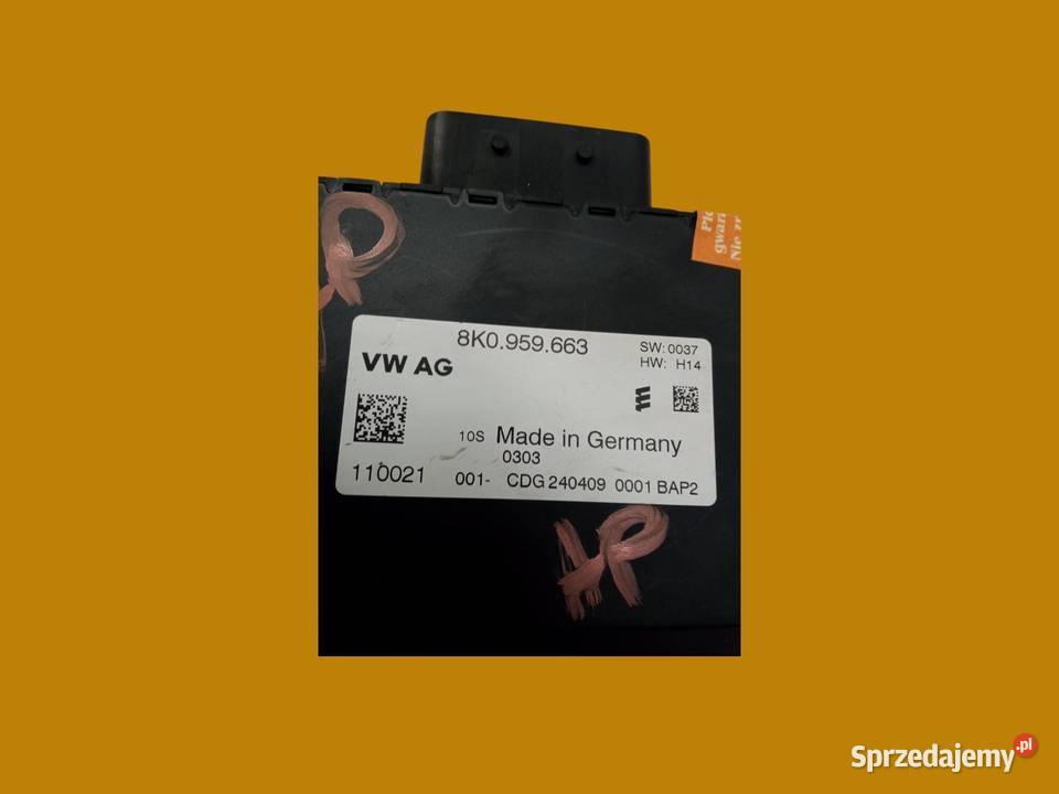 MODUŁ NAPIĘCIA 8K0959663 Audi A4 IV 20082015 B8