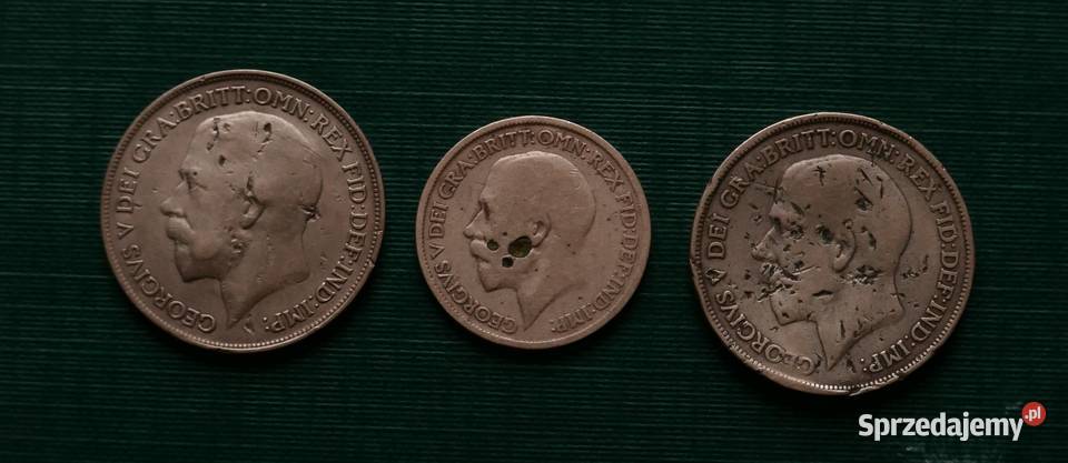 WIELKA BRYTANIA 1915r zestaw Gliwice