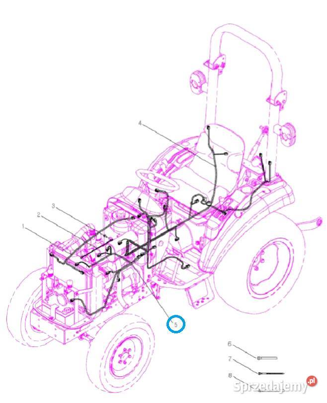 Wiązka okablowania silnika TRG730 LS Tractor Tajęcina sprzedam