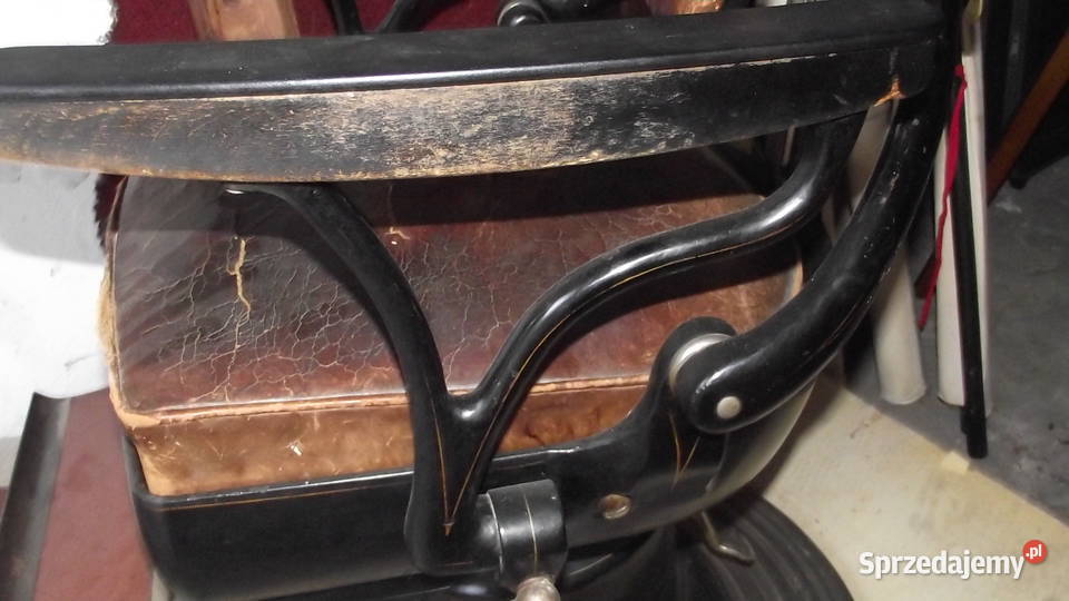 Stary fotel dentystyczny fryzjersko barberski Lublin sprzedam