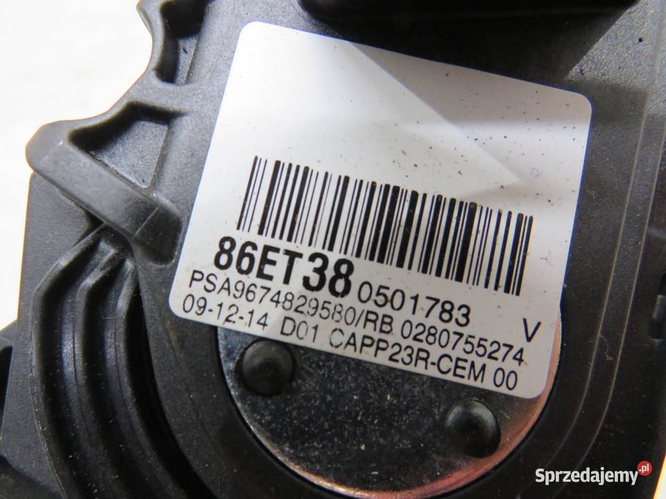 PEDAŁ GAZU POTENCJOMETR PEUGEOT 308 T9