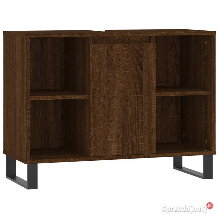 Szafka łazienkowa brązowy dąb 80x33x60 WM831643
