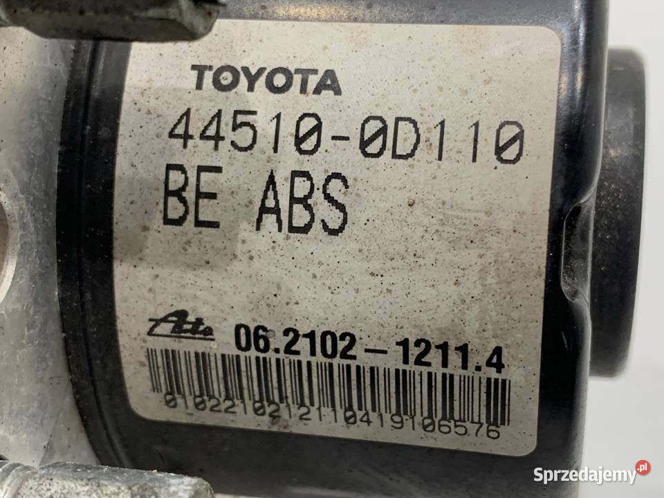 POMPA ABS TOYOTA YARIS II 445100D110 13 100 0514 Układ ABS i ESP sprzedam